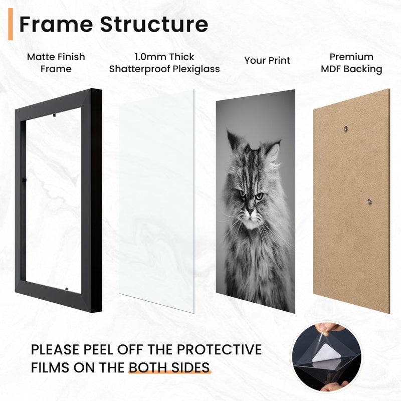 Venusmiles 15 Pack Picture Frames Collage Wall Decor, Gallery Frame Set for Wall Mounting or Tabletop Display, Multi Sizes Including 3pcs 8x10, 6pcs 5x7, 6pcs 4x6, Black+White+Gold - Image 4